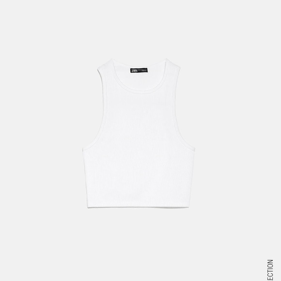 SOLD NWT Zara Limitless Contour Halter Crop - Picture 1 of 5